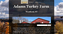 Desktop Screenshot of adamsturkeyfarm.com