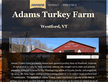 Tablet Screenshot of adamsturkeyfarm.com